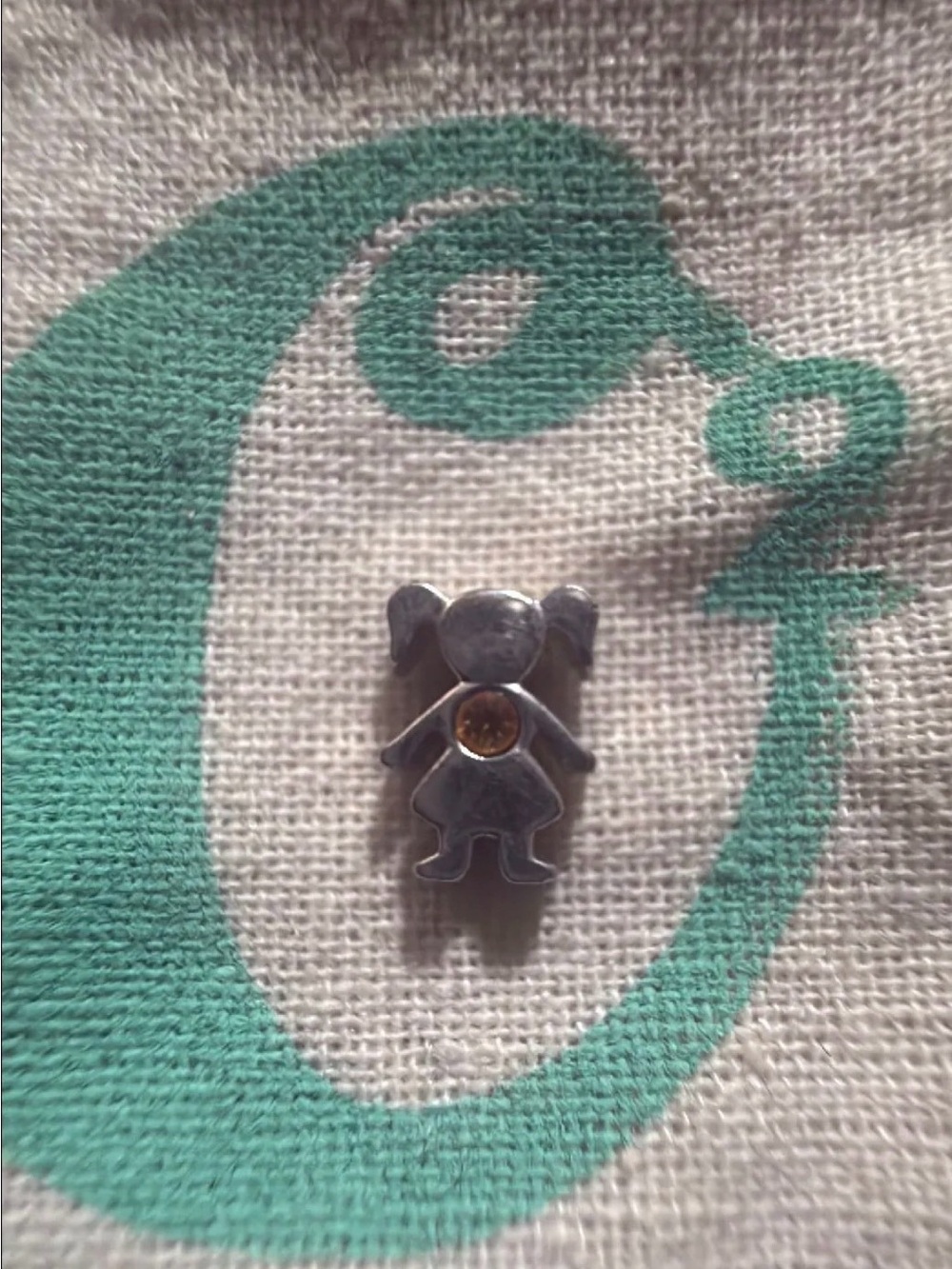 Origami Owl charm, girl (Nov birthstone)